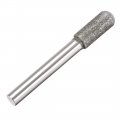 Uxcell Diamond Burrs Bits Grinding Drill Carving Rotary Tool For Glass Stone Ceramic 120 Grit 1 4 Shank 8mm Cylinder Ball Nose