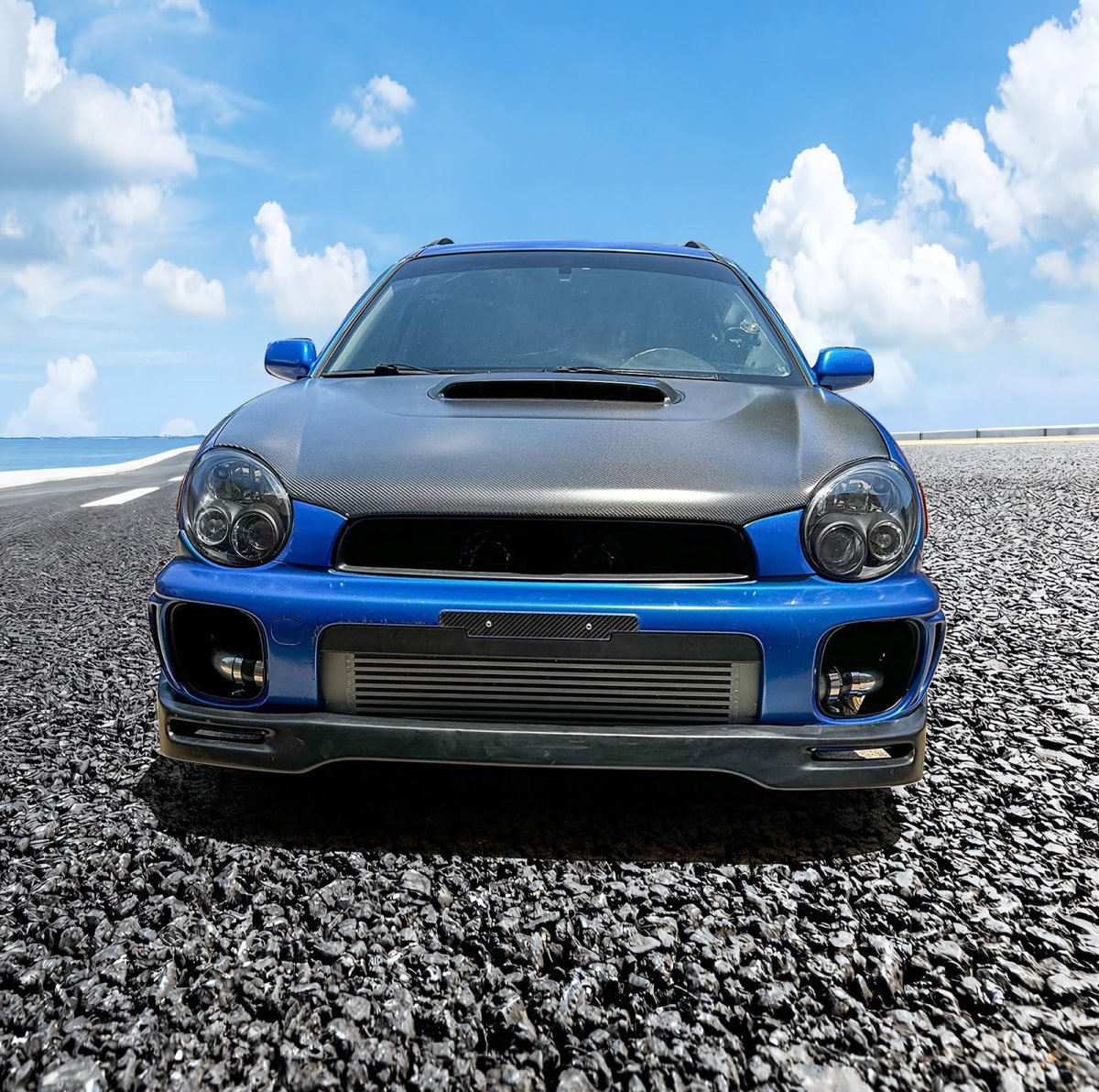 Front Bumper Lip For 2002-2003 Subaru Impreza Wrx Sedan Rs Not Fits Wagon Sti Style Pu Unpainted Spoiler Splitter By Ikon