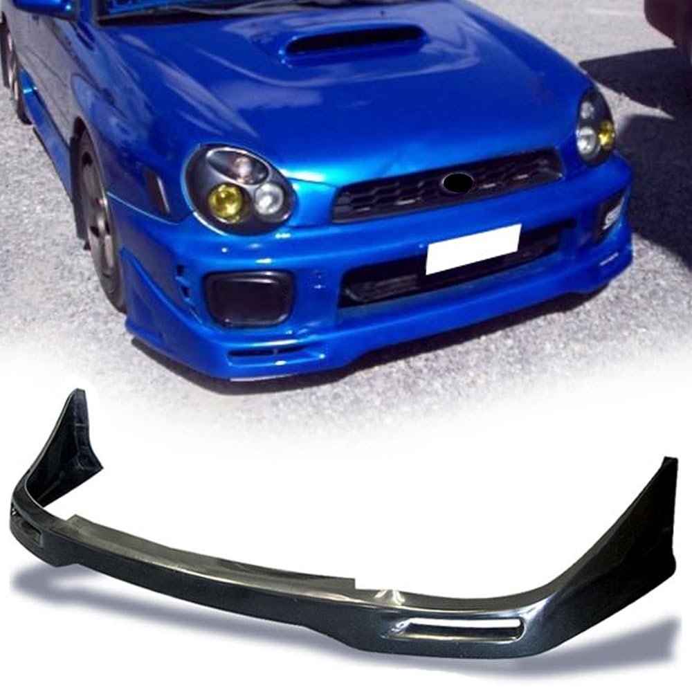 Front Bumper Lip For 2002-2003 Subaru Impreza Wrx Sedan Rs Not Fits Wagon Sti Style Pu Unpainted Spoiler Splitter By Ikon