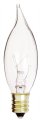 Satco S3272 10-watt Ca7 Turn-tip Candelabra Base Clear 120v 8-pack 