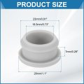 3pcs Rubber Grommets 23mm Drill Hole 18 5mm Id Top Hat Grommet Silicone Plug Gasket Wires Protection For Wiring Automotive Gray