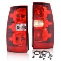 Tail Light Assembly For Chevy Suburban 1500 2007 2014 And Tahoe Red Rear Brake Lamps With Harness Pair 
