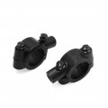 Uxcell 2pcs 10mm Thread 1 Motorcycle Handlebar Rearview Mirror Holder Clamp Adaptor Black