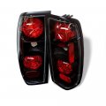1998-2004 For Nissan Frontier Pickup Truck Black Bezel Euro Style Altezza Tail Light Housing Lamp Assembly Driver And Passenger 