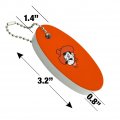 Graphics More Oklahoma State University Cowboy Logo Secondary Floating Keychain Oval Foam Fishing Boat Buoy Key Float