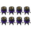 8 Pack Universal Chrome Crown Tire Valve Stem Caps Bling Handmade Crystal Rhinestone Car Wheel For Cars Suvs Bike Trucks And