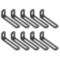 10 Pcs Adjustable Right Angle Brackets Slotted L-shape Corner 3 1 X1 2 X0 7 90 Degree Steel L Bracket Support For Shelves Wood 