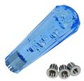 Ajp Distributors 6 150mm Diamond Bubble Blue Shift Knob Quick Short Throw M12 X 1 25 Thread Pitch W M8 M10 Adapters Compatible 