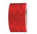Safe Way Traction 4 Wide X 10 Foot Long Roll Of 3m Dot Diamond Grade Conspicuity Solid Red Reflective Sheeting Safety Tape