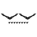 2pcs Decorative Corner Brackets 3 9 X 0 L Metal Protector Right Angle Bracket With Screw For Furniture Wooden Box Trunk Black 