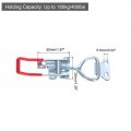 Uxcell 4pcs Toggle Latch Clamp 5 Inch Iron Adjustable 400lbs Holding Capacity Pull For Box Case Gate Cabinet