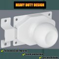 Alise Slide Bolt Gate Latch With Handle Knob Heavy Duty Rotate Barrel Bolts Safety Door Lock Stainless Steel Double Sided