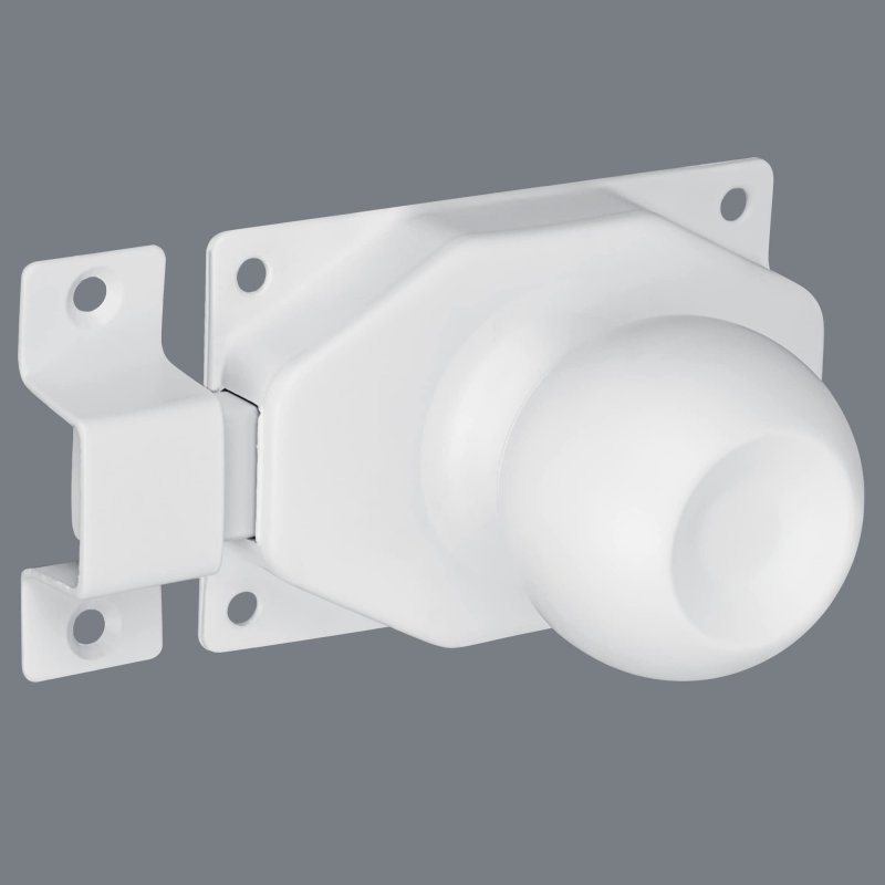 Alise Slide Bolt Gate Latch With Handle Knob Heavy Duty Rotate Barrel Bolts Safety Door Lock Stainless Steel Double Sided