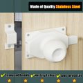 Alise Slide Bolt Gate Latch With Handle Knob Heavy Duty Rotate Barrel Bolts Safety Door Lock Stainless Steel Double Sided