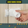 Alise Slide Bolt Gate Latch With Handle Knob Heavy Duty Rotate Barrel Bolts Safety Door Lock Stainless Steel Double Sided