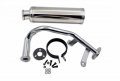 High Performance Exhaust System Muffler For Gy6 139qmb Qmb139 1p39qmb 4 Stroke 50cc Scooters Silver