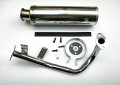High Performance Exhaust System Muffler For Gy6 139qmb Qmb139 1p39qmb 4 Stroke 50cc Scooters Silver