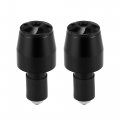 1 Pair Handlebar End Plugs 7 8 22mm For Motorcycle Universal Aluminum Alloy Handle Bar Caps Black 