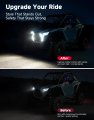 Floating Led Grille Accent Fang Lights For 2025 Polaris Rzr Pro Xp R S Waterproof White Turn Signal Front Grill Lamps