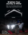 Floating Led Grille Accent Fang Lights For 2025 Polaris Rzr Pro Xp R S Waterproof White Turn Signal Front Grill Lamps