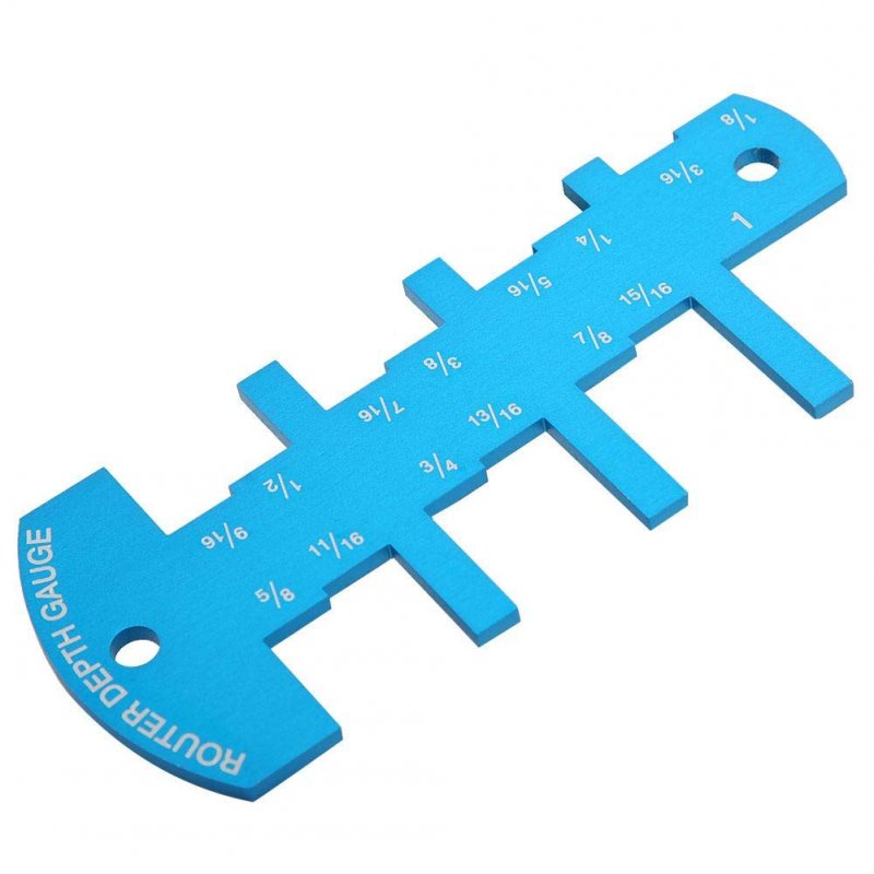 Table Saw Depth Gauge Height Limit Measuring Ruler Router Aluminum Alloy Woodworking Tool