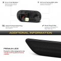 Vipmotoz Front Amber Led Strip Side Marker Lights For 2000-2009 Honda S2000 S2k Ap1 Ap2 Black Housing Smoked Lens 2-piece