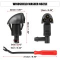 3pcs Front Windshield Wiper Washer Nozzle Spray Jet Kit 94556605 For Chevrolet Cruze