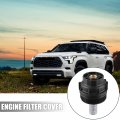 X Autohaux Black Car Oil Engine Filter Housing Cap Cover For Lexus Lx570 Toyota Sequoia Tundra Land Cruiser 15620-38010