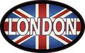 Stickertalk 4in X 2 5in Oval Uk Flag London Sticker 
