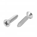 Uxcell 3 5mmx19mm 304 Stainless Steel Flat Head Phillips Drive Self Tapping Screw 50pcs