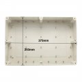 Uxcell 380x260x105mm Electronic Waterproof Ip65 Sealed Abs Plastic Diy Junction Box Enclosure Case Gray