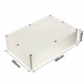 Uxcell 380x260x105mm Electronic Waterproof Ip65 Sealed Abs Plastic Diy Junction Box Enclosure Case Gray
