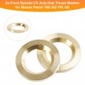 Topteng 2x Front Spindle Cv Axle Hub Thrust Washer For Nissan Patrol Y60 Gq Y61 Gu 40589c6000