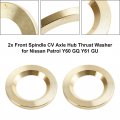Topteng 2x Front Spindle Cv Axle Hub Thrust Washer For Nissan Patrol Y60 Gq Y61 Gu 40589c6000