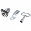 Uxcell Triangle Cam Lock 1-1 4 Cylinder Length Fits Up To 3 Thick Panel Silver Tone