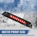 Auto Dynasty Full Led Smoked Housing Rear Center High Mount 3rd Third Tail Brake Light Stop Lamp Compatible With Jeep Patriot