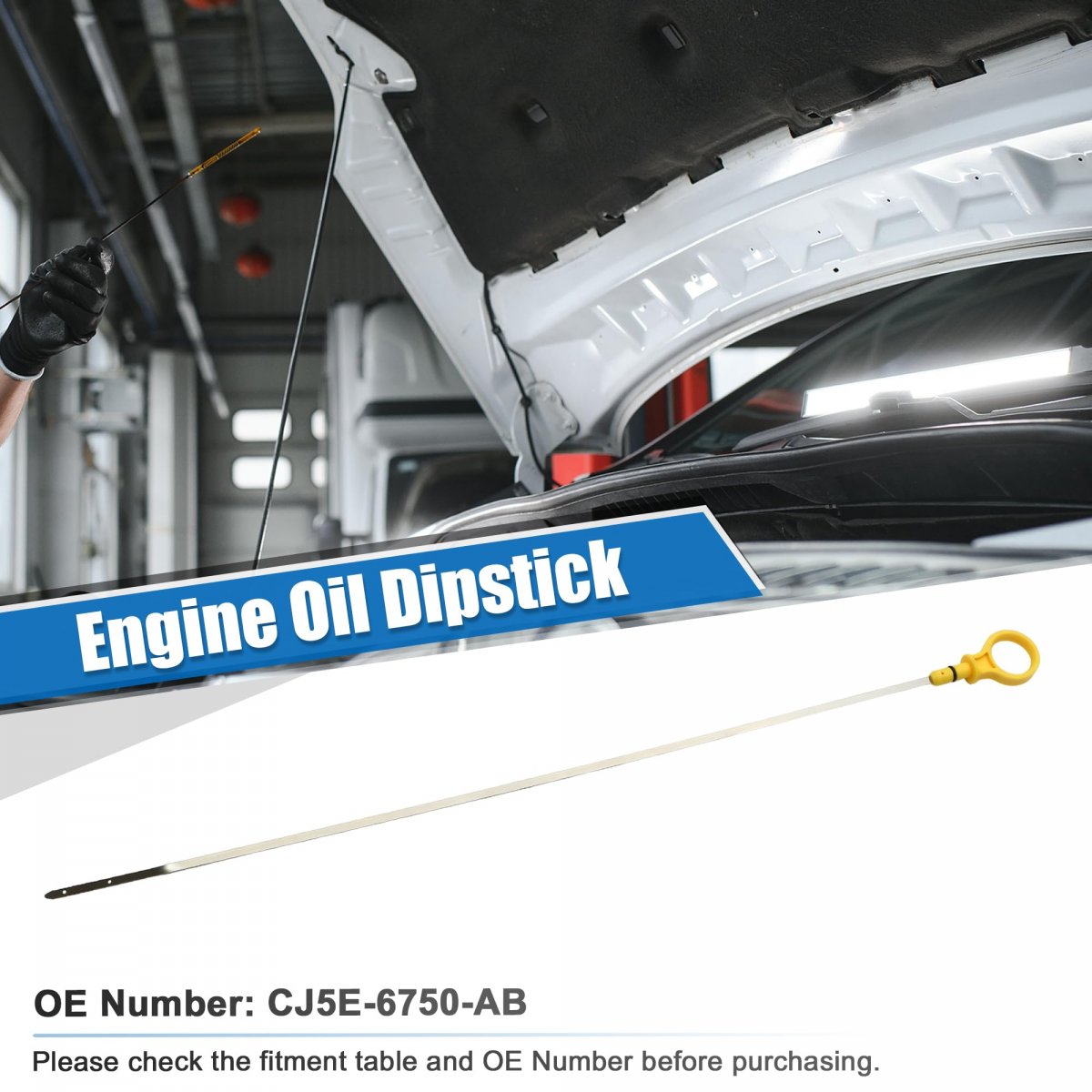 Engine Oil Level Indicator Dipstick For Ford Focus 2013-2018 No Cj5e-6750-ab