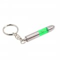 Uxcell Green Silver Tone Car Discharger Anti-static Key Ring Keychain