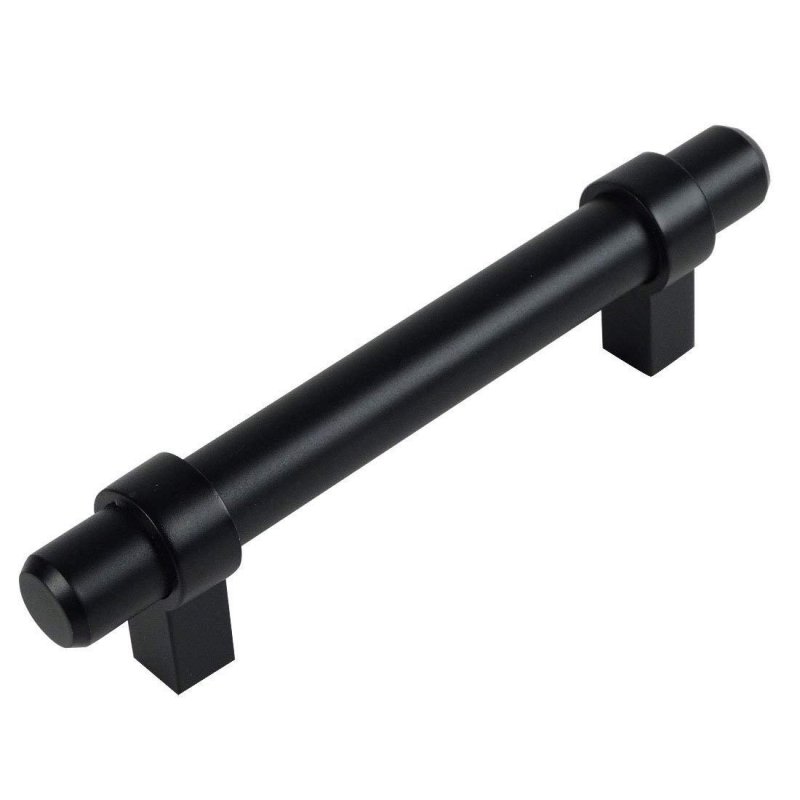 Cosmas 10 Pack 161-96fb Flat Black Cabinet Bar Handle Pull 3-3 4 Inch 96mm Hole Centers