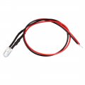 1pcs 5mm Prewired Led White Dc9-12v Clear Lens Light Emitting Diodes 