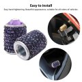 8 Pack Car Wheel Tire Valve Stem Caps Universal Diamond Crystal Cap For Cars Trucks Bikes Motorcycles Bicycles Accessories