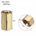 Uxcell M3x8 Female-female Hex Brass Pcb Motherboard Spacer Standoff For Fpv Drone Quadcopter Computer Circuit Board 100pcs