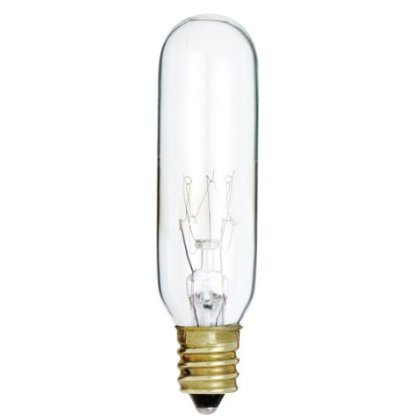 S3910 130v Candelabra Base 15 Watt T6 Switchboard Bulb Clear Incandescent Light