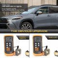 Sequential Full Led Side View Mirror Turn Signal Lights For 2020-2022 Toyota Highlander 2022 Corolla Cross Chrome Housing Clear