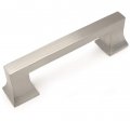 Cosmas 10 Pack 10556sn Satin Nickel Cabinet Handle Pull Hardware 3 Inch 76mm 3-3 4 96mm Hole Centers 