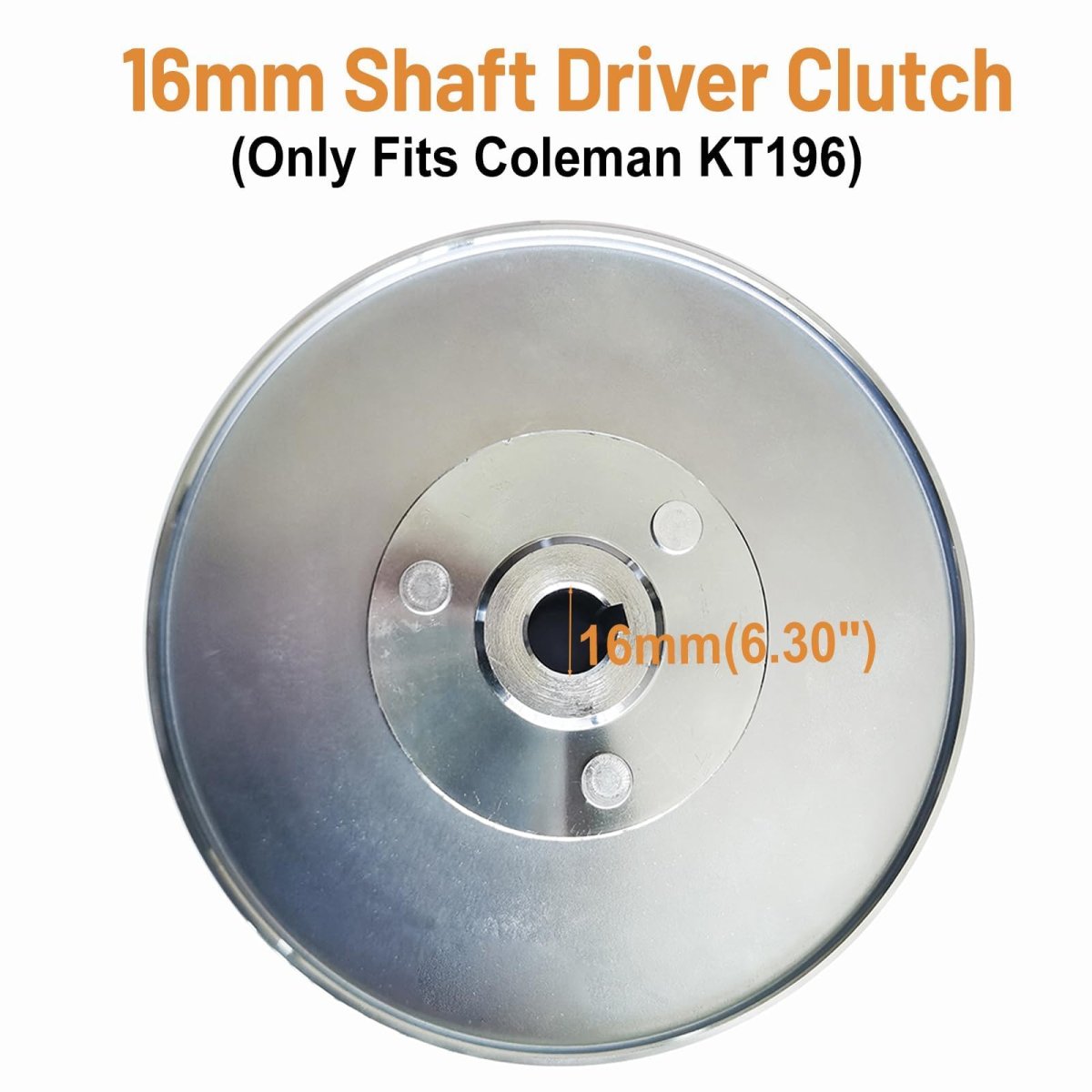Kt196 Clutch Driver Pulley 16mm Bore 6 In Shaft Torque Converter For Coleman 196cc Hs200gk Go Kart Engines 2hp To 8hp