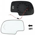 Uxcell Car Left Driver Side Mirror Glass Heated Turn Signal W Backing Plate For Gmc Sierra Yukon Chevrolet Silverado 3500