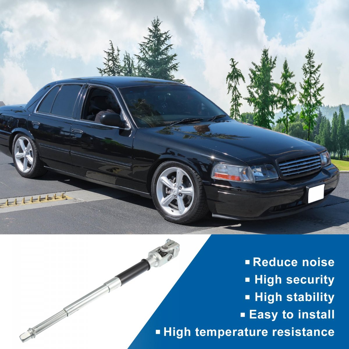 Intermediate Steering Column Shaft For Ford Crown Victoria 2003-2004 8 Cyl 4 6l No 3w1z3b676ab