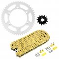 Caltric O-ring Drive Chain And Sprockets Kit Compatible With Kawasaki Kx125 1996 1997 Kx 125