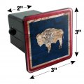 Rustic Distressed Wyoming State Flag Tow Trailer Hitch Cover Plug Insert
